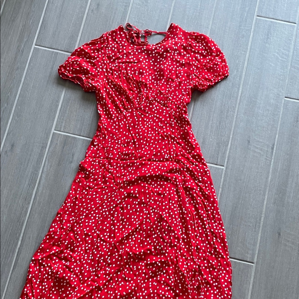 Red Polka Dot Women's Dress